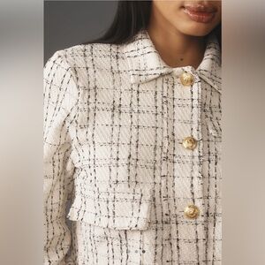 NWT Anthropologie Bishop + Young Parker Tweed Jacket Size Medium